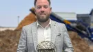 Steven Conway, Middle Eastern territory sales manager for EDGE Innovate, receiving MEWAR’s Technology of the Year award