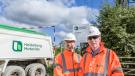 L–R: Richard Wilcock and James Whitelaw at Appleford recycling hub