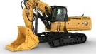 The new 93-tonne Cat 395 front-shovel large excavator