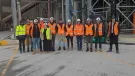 Material Evolution, CRH, CRH Ventures, and Tarmac at the Mevo A1 production facility in Llay, Wales