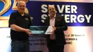 L-R: Kieran Hegarty, president of Terex Materials Processing, with Pradeep Bakshi, managing director and chief executive officer of Voltas, at the 25th anniversary event