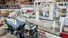 The low-carbon concrete was used in a two floor demonstrator project at Wembley Park