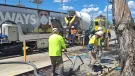 The recent field trial saw recarbonated recycled aggregates used to partially replace natural coarse aggregates in a low-carbon concrete mix