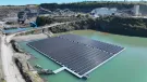 The 535kWp floating solar array at Glendinning’s Linhay Hill Quarry