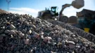 Secondary aggregate (granite) manufactured from Cornish china clay waste. Photo: GRS Group