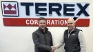 L-R: MAGNA’s Neil McIlwaine and RTL Equipment’s Colm McGuckian, pictured during a recent visit to a Terex facility in Northern Ireland